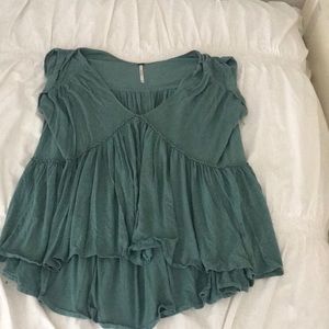 green free people short sleeve
